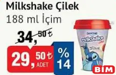 İÇİM MİLKSHAKE ÇİLEK 188 ML